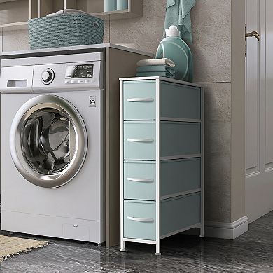Sorbus 4 Drawers Narrow Dresser For Small Spaces, Closets, Bedroom, Bathroom & Laundry