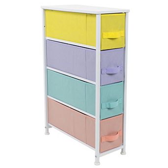 Sorbus 4 Drawers Narrow Dresser For Small Spaces, Closets, Bedroom, Bathroom & Laundry