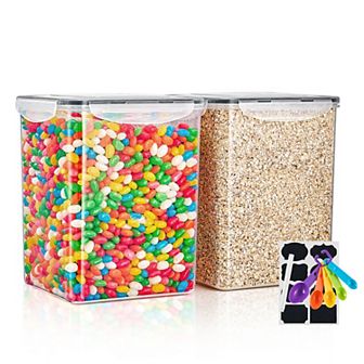 Sorbus 2 Pack Airtight (5qt/170oz) Food Storage Containers With Lids, Labels & Marker