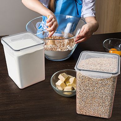 Sorbus 2 Pack Airtight (5qt/170oz) Food Storage Containers With Lids, Labels & Marker