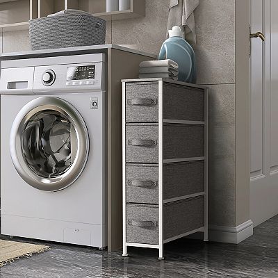 Sorbus 4 Drawers Narrow Dresser For Small Spaces, Closets, Bedroom,  Bathroom & Laundry