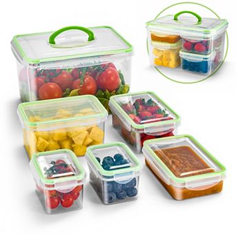 Sorbus 12 pc Airtight Containers With Snap-on Lids- Bpa Free - For Kitchen, Pantry, Food Storage