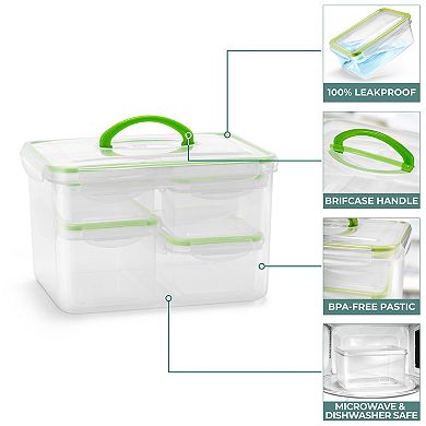 Sorbus 12 Piece Airtight Containers With Snap-on Lids- Bpa Free - For Kitchen, Pantry, Food Storage