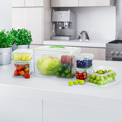 Sorbus 12 Piece Airtight Containers With Snap-on Lids- Bpa Free - For Kitchen, Pantry, Food Storage