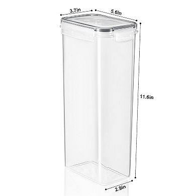 Sorbus 2 Pack Airtight Cereal Dispenser Set With Lids -easy Pour, Store Dry Food, Rice Pasta & More