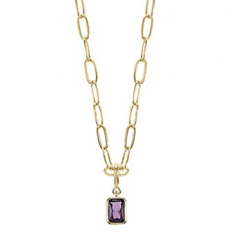 City Luxe Crystal Birthstone Pendant Necklace