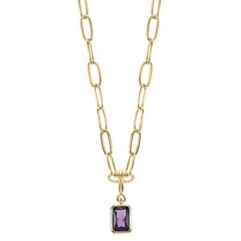 City Luxe Crystal Birthstone Pendant Necklace