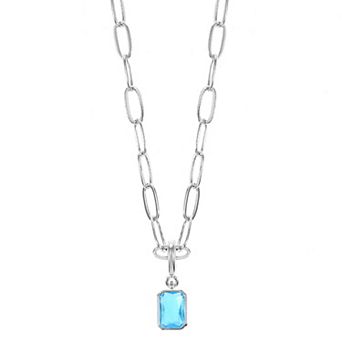 City Luxe Crystal Birthstone Pendant Necklace