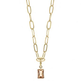 City Luxe Crystal Birthstone Pendant Necklace