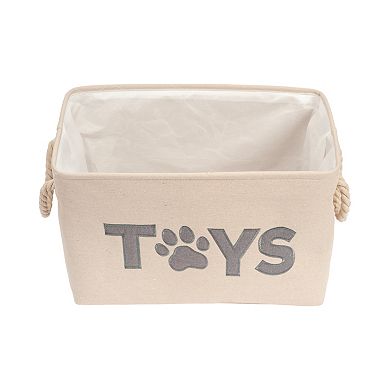Country Living Foldable Fabric Dog Toy Storage Bin
