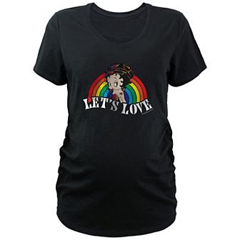 Maternity Betty Boop Let's Love Graphic Tee