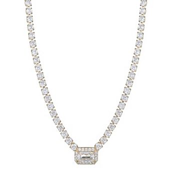 City Luxe Crystal Birthstone Tennis Necklace