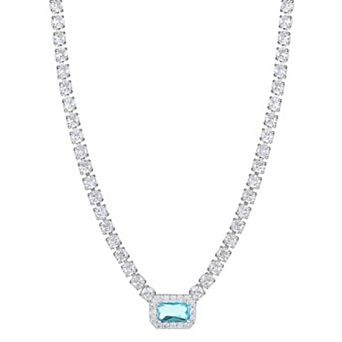 City Luxe Crystal Birthstone Tennis Necklace