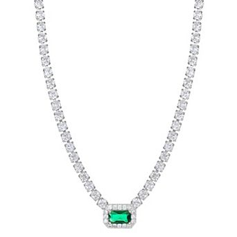 City Luxe Crystal Birthstone Tennis Necklace