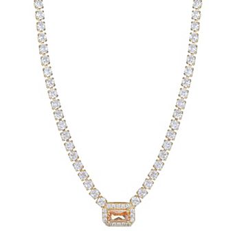 City Luxe Crystal Birthstone Tennis Necklace