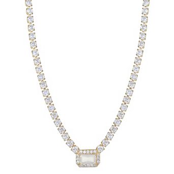 City Luxe Crystal Birthstone Tennis Necklace