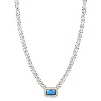 City Luxe Crystal Birthstone Tennis Necklace