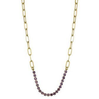 City Luxe Crystal Birthstone Collar Necklace