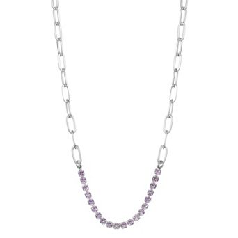 City Luxe Crystal Birthstone Collar Necklace