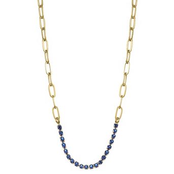 City Luxe Crystal Birthstone Collar Necklace
