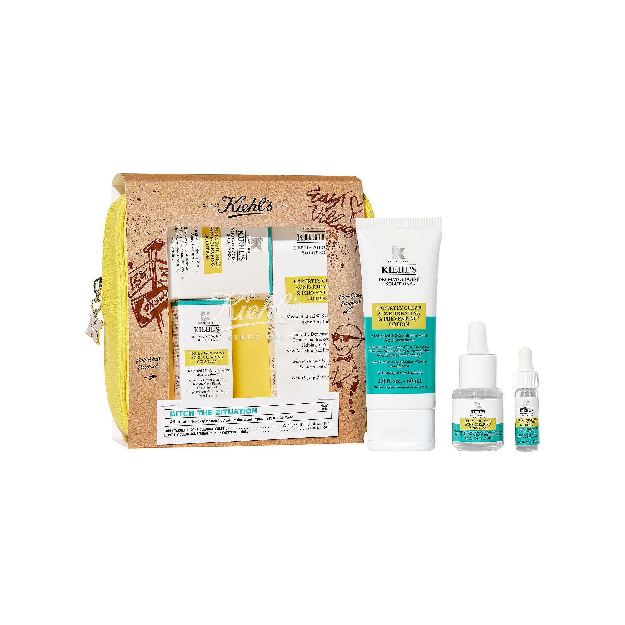 Kiehls Since 1851 Ditch The Zituation Gift Set for Acne-Prone Skin, Size: 
