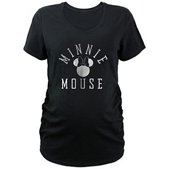 Disney's Minnie Mouse Head Stamp Maternity Graphic Tee