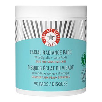 First Aid Beauty Facial Radiance Pads with Glycolic + Lactic Acids Exfoliating Pads with AHA
