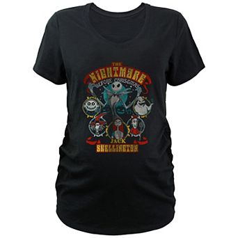 Disney's The Nightmare Before Christmas Jack Skellington Lineup Maternity Graphic Tee