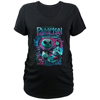 Disney's The Nightmare Before Christmas Jack Skellington Pumpkin King World Tour Maternity Graphic Tee