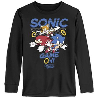 Boys 8-20 Sonic The Hedgehog And Friends Game On Long Sleeve Graphic Tee