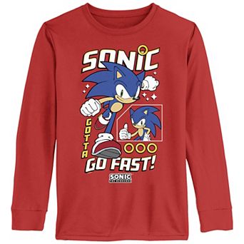 Boys 8-20 Sonic The Hedgehog Go Fast Long Sleeve Graphic Tee