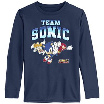 Boys 8-20 Sonic The Hedgehog And Friends Team Sonic Long Sleeve Graphic Tee