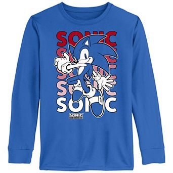 Boys 8-20 Sonic The Hedgehog Jumping Poster Long Sleeve Graphic Tee