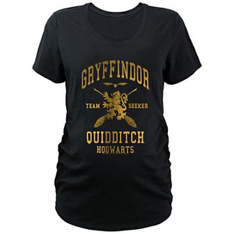 Maternity Harry Potter Hogwarts Gryffindor Quidditch Team Seeker Graphic Tee