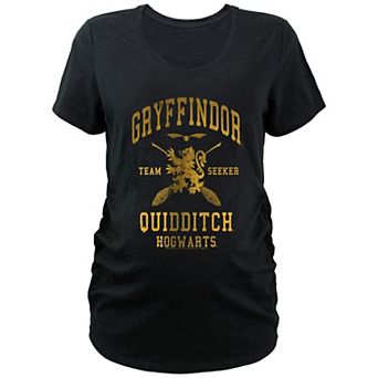Maternity Harry Potter Hogwarts Gryffindor Quidditch Team Seeker Graphic Tee
