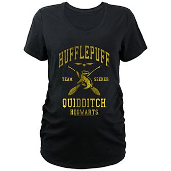 Maternity Harry Potter Hogwarts Hufflepuff Quidditch Team Seeker Graphic Tee