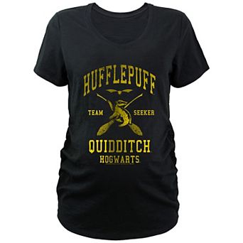 Maternity Harry Potter Hogwarts Hufflepuff Quidditch Team Seeker Graphic Tee