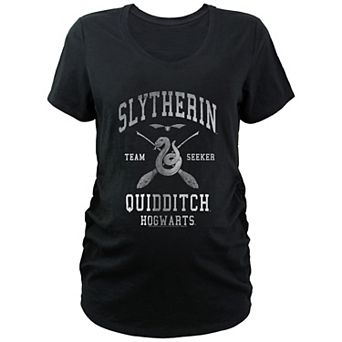 Maternity Harry Potter Hogwarts Slytherin Quidditch Team Seaker Graphic Tee
