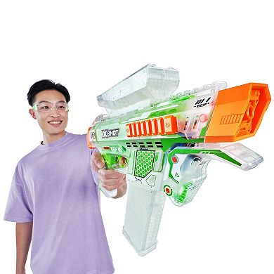 XSHOT Hyper Gel Glow In The Dark NightStrike Blaster Toy with 5,000 Hyper Gel Pellets