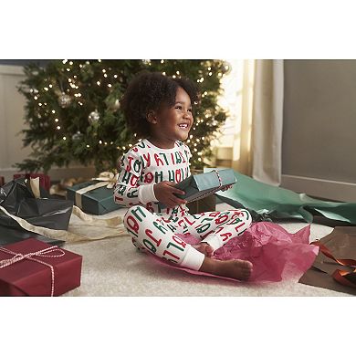 Toddler Carter's 2-Piece Holiday Holly Jolly Thermal Pajama Top & Pajama Pants Set