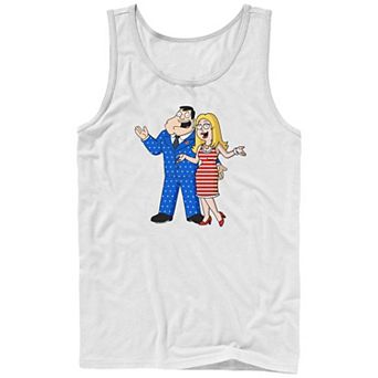 Men's American Dad Americana Outfits Graphic Tank