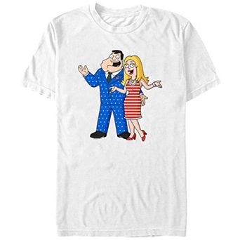 Men's American Dad Americana Outfits Graphic Tee