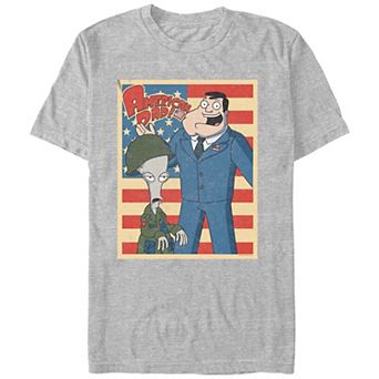 Men's American Dad Enlisted Stamp Graphic Tee