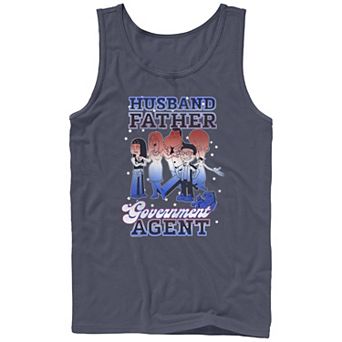 Men's American Dad Husband Father Government Agent Graphic Tank