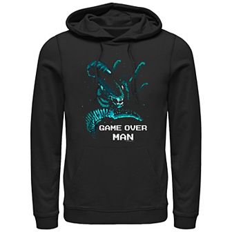Men's Aliens Game Over Man Graphic Hoodie