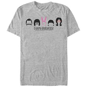 Men's Bob's Burgers Head Silhouettes Graphic Tee