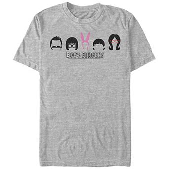 Men's Bob's Burgers Head Silhouettes Graphic Tee