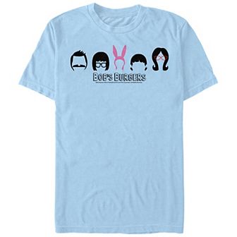 Men's Bob's Burgers Head Silhouettes Graphic Tee