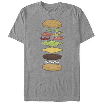 Men's Bob's Burgers Hamburger Elements Graphic Tee