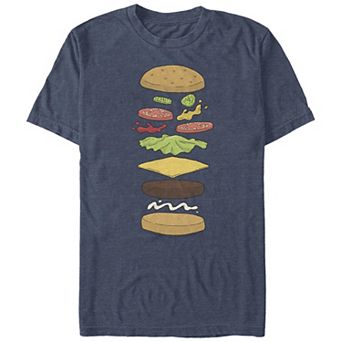 Men's Bob's Burgers Hamburger Elements Graphic Tee